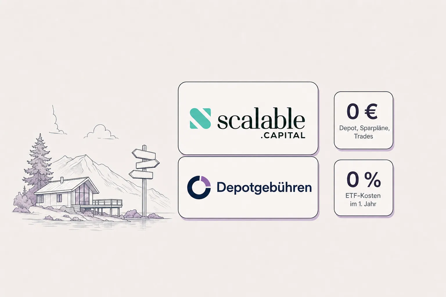 Smartphone mit Broker-App und Hinweis auf neue Altersvorsorge-Konditionen