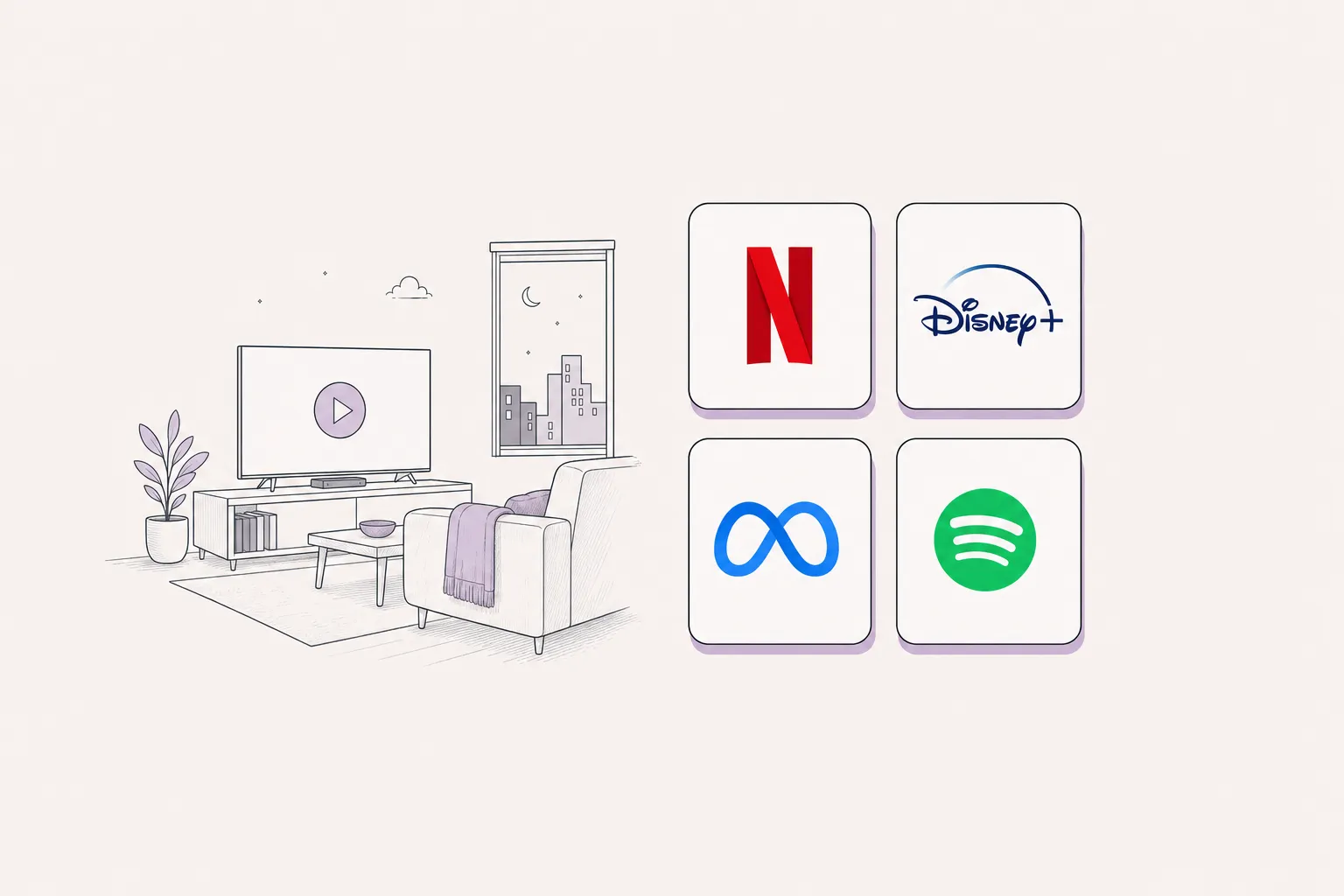 Netflix-Logo auf einem Bildschirm, mit Kurschart im Hintergrund