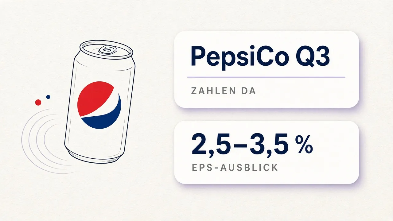 Pepsi-Dose und Karten mit PepsiCo Q3 und gesenktem EPS-Ausblick 2,5–3,5 %