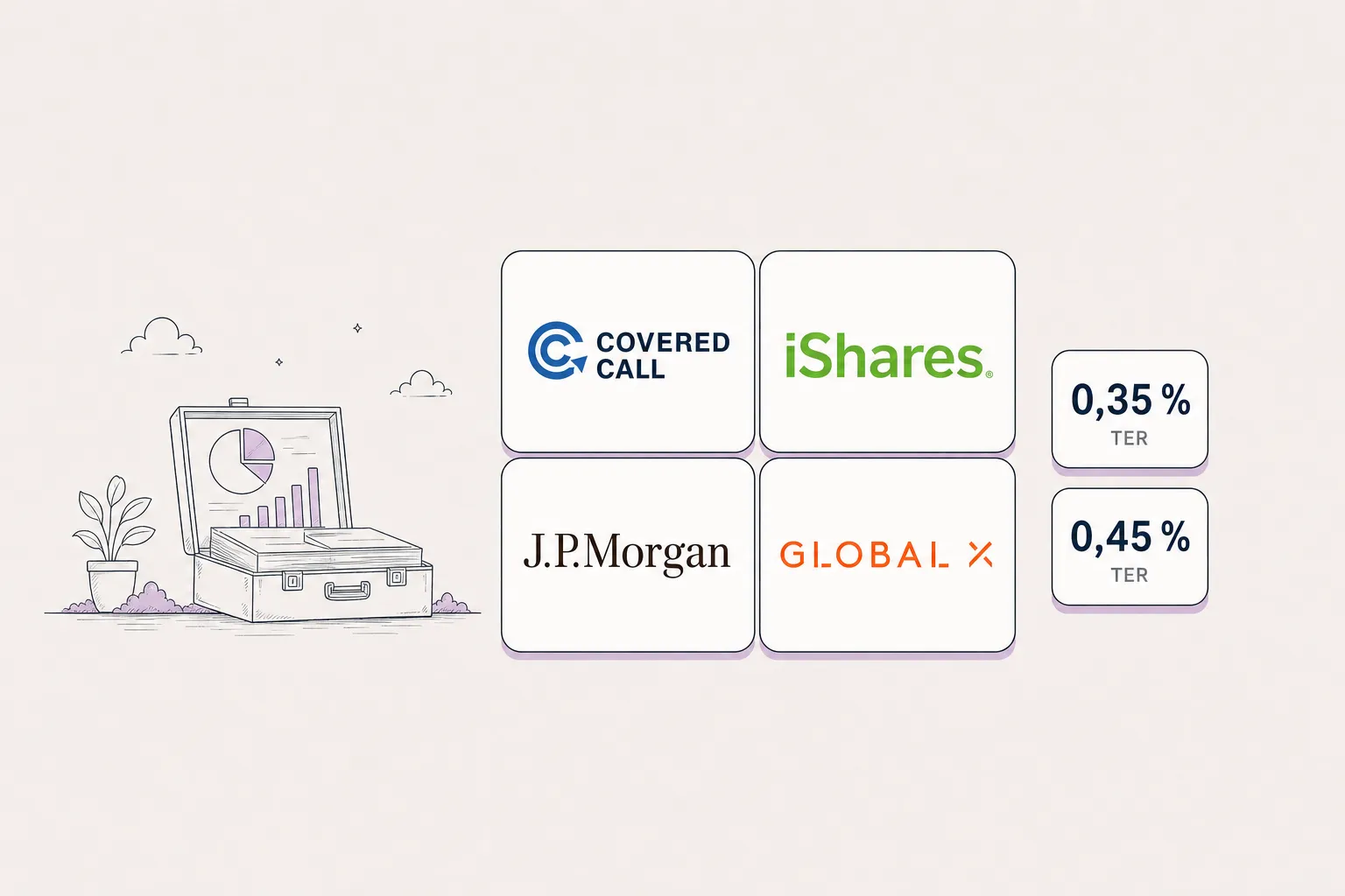 Drei Wege zum monatlichen Cashflow mit Covered-Call-ETFs, stilisierte Ausschüttungen
